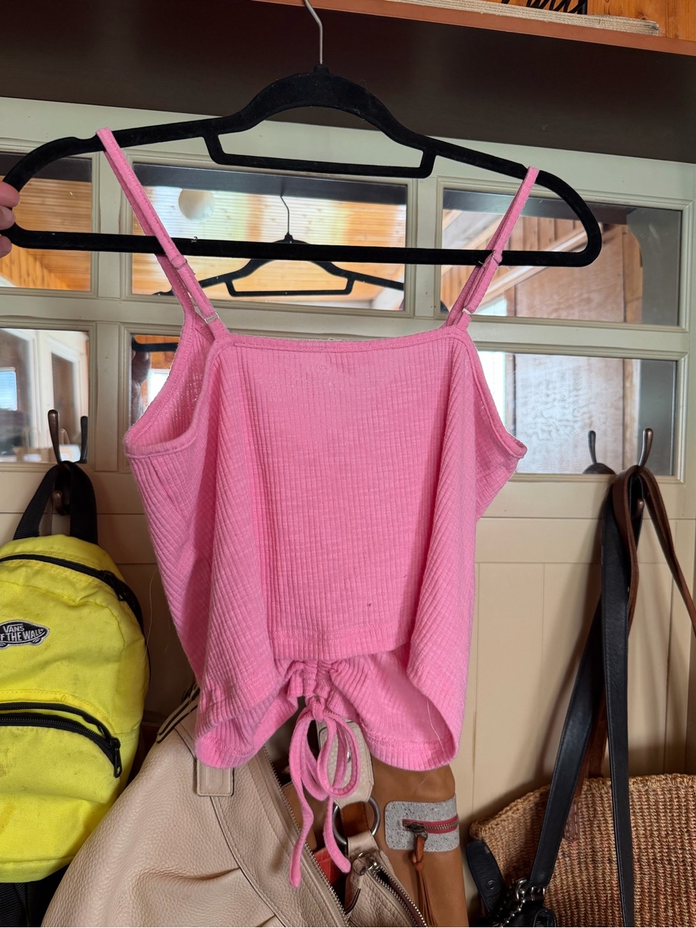 POL Pink Ruched Ribbed Camisole Tank - Picture 3 of 3